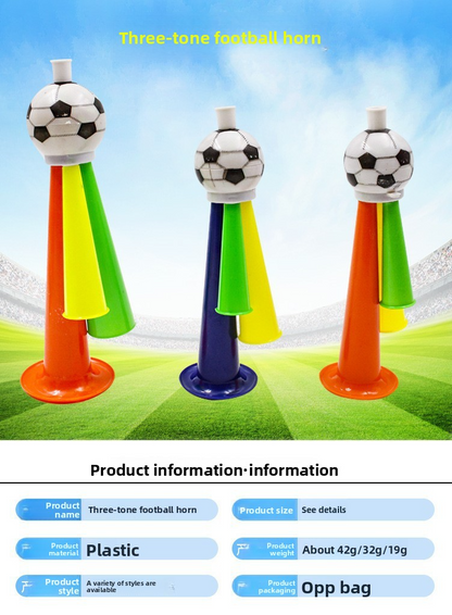 World Cup Football Horn Fan Cheering Props Sports Meet Atmosphere Cheer Toys Wholesale Street Vendor Factory Direct Sales
