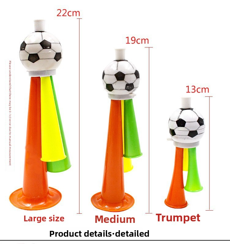 World Cup Football Horn Fan Cheering Props Sports Meet Atmosphere Cheer Toys Wholesale Street Vendor Factory Direct Sales