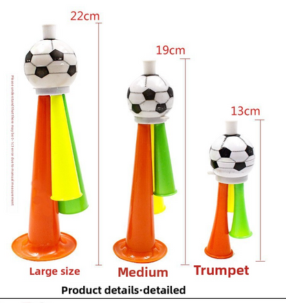 World Cup Football Horn Fan Cheering Props Sports Meet Atmosphere Cheer Toys Wholesale Street Vendor Factory Direct Sales