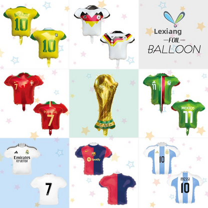 MECRLA New Cross-Border 2026 World Cup Balloon Trophy Shape Decoration Jersey Balloon European Cup