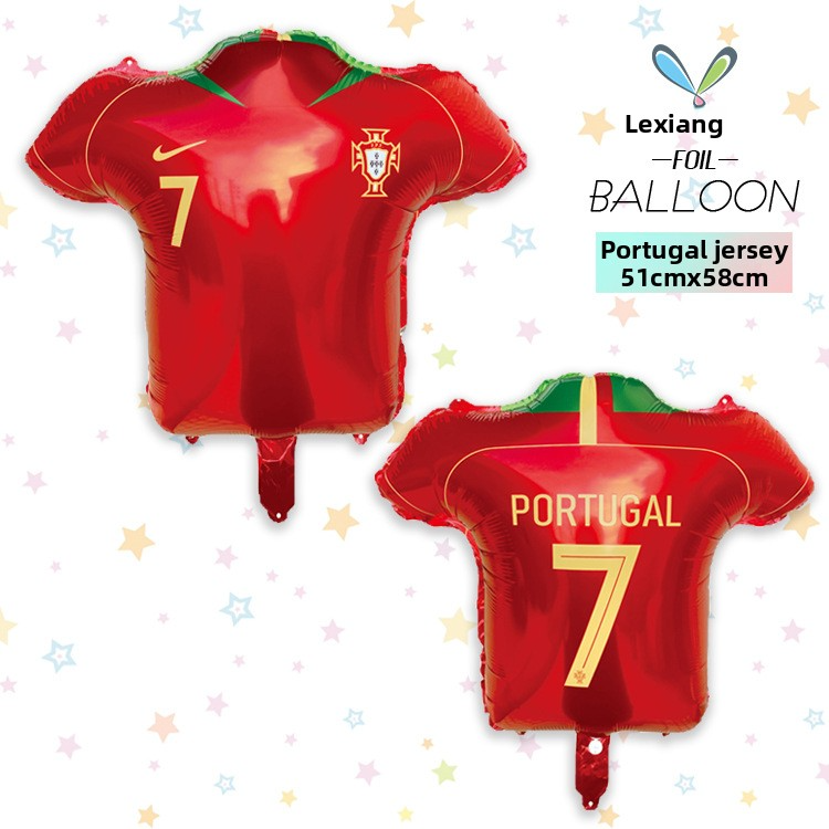 MECRLA New Cross-Border 2026 World Cup Balloon Trophy Shape Decoration Jersey Balloon European Cup