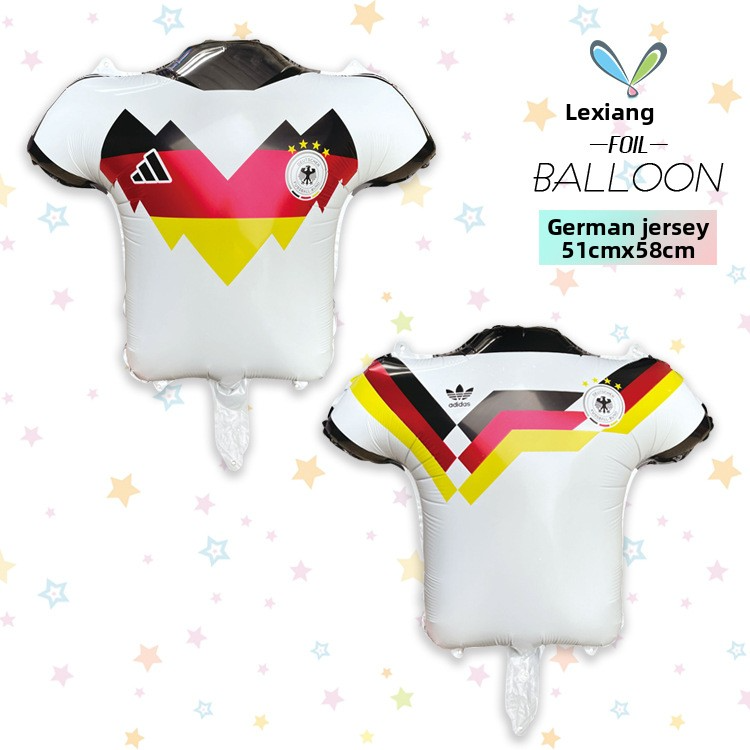MECRLA New Cross-Border 2026 World Cup Balloon Trophy Shape Decoration Jersey Balloon European Cup