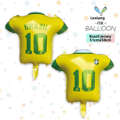 MECRLA New Cross-Border 2026 World Cup Balloon Trophy Shape Decoration Jersey Balloon European Cup