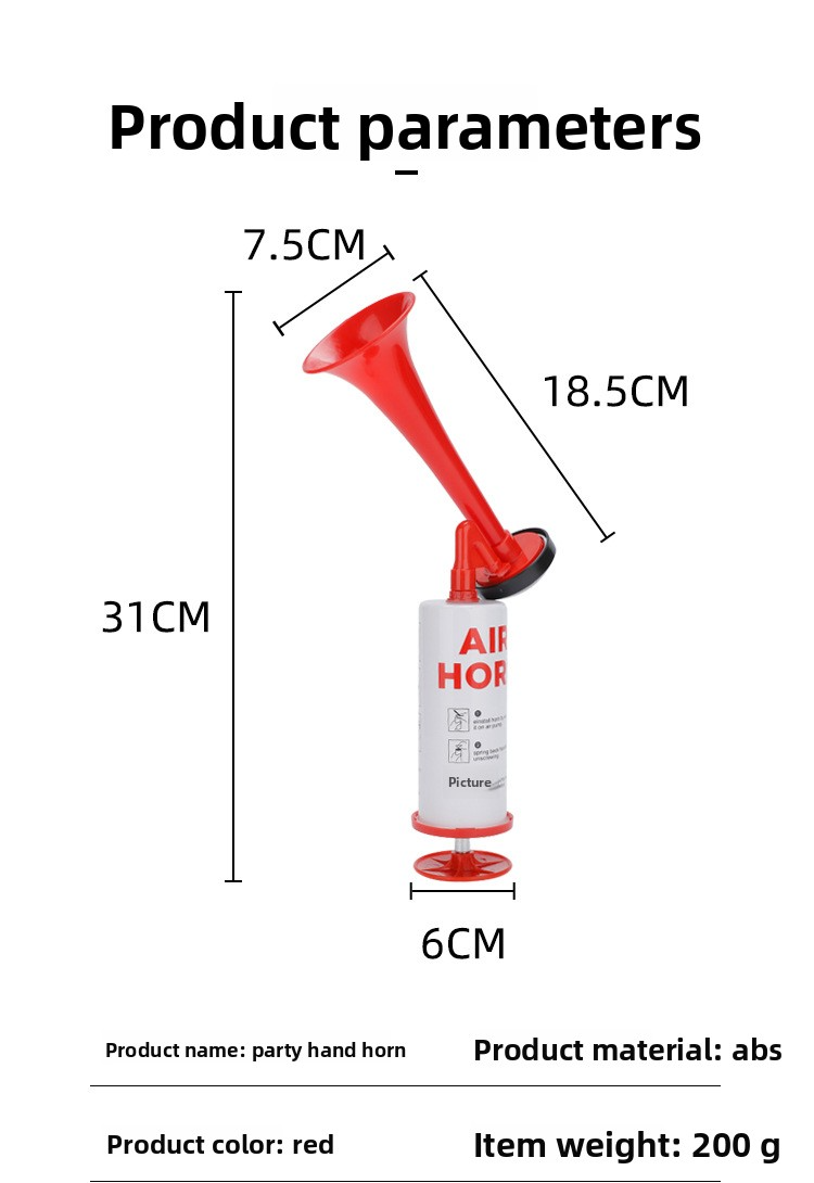 Handheld Air Horn Boat Handheld Air Horn Fan Horn Football Field Cheering Horn Eco-friendly