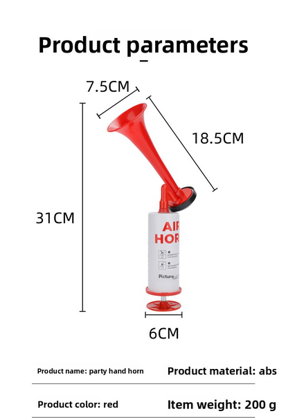 Handheld Air Horn Boat Handheld Air Horn Fan Horn Football Field Cheering Horn Eco-friendly