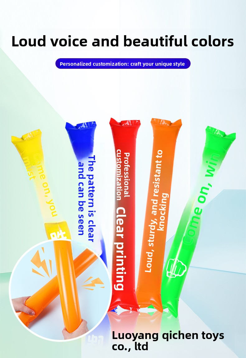 Cheer Stick, Support Stick, Balloon Stick, Inflatable Stick, Cheering Stick, Atmosphere Stick, Atmosphere Props, Inflatable Cheer Stick, Customizable