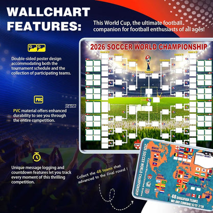 2026 World Cup Football Team Flag 2026 World Cup Schedule Poster Atmosphere Props